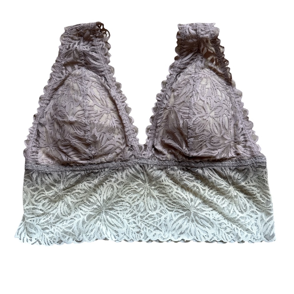 Aerie Lace Bralette in Lavender and Cream